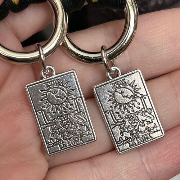 Silver Boot Tab Dangle La Luna Tarot Card Charms Dr Martens - Picture 3 of 6